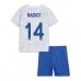 Frankrike Adrien Rabiot #14 Replika Babykläder Borta matchkläder barn VM 2022 Korta ärmar (+ Korta byxor)